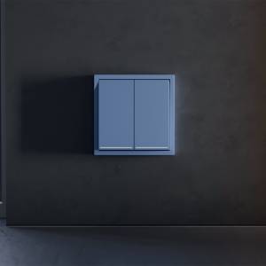 Клавиши для 2-клавишного выключателя с подсветкой Voltum S70 VLS000415 деним