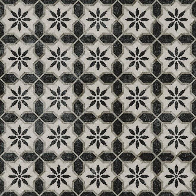 Декор Kerama Marazzi Фреджио VT/A294/SG1544N 1 Черно-Белый 20x20