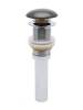 Донный клапан AQUAme AQM7002-0MDG без перелива, керамическая накладка, цвет темно-серый матовый