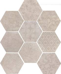 Керамогранит Serenissima CIR Riabita il Cotto RIABITA ESAGONA FABRIC SHABBY CHIC 24x27.7