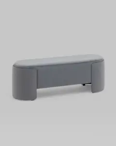 Банкетка Stool Group Taks LV-102-H14 велюр серый