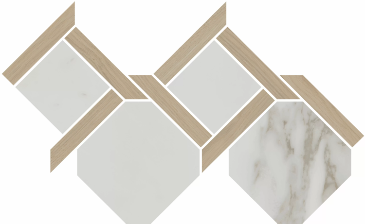 Декор Kerama Marazzi Монте Тиберио ID168 наборный матовый 48x29.5x0.9