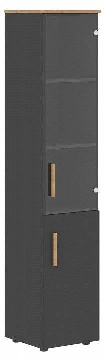 Шкаф-витрина Skyland Forta 00-07090368 Графит Черный