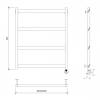 Полотенцесушитель электрический Secado Комано 4673739251980 Grado 60x50, R, черный матовый фото 2
