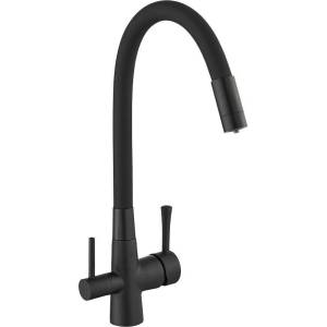 Смеситель для кухни Savol S-L1806H-01 с гибким изливом