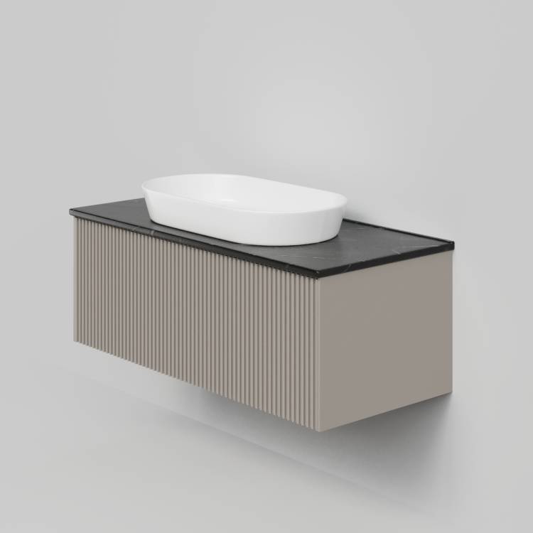 Тумба с раковиной La Fenice Terra Cappuccino NFNC-01-TER-C-100-3-M-GB бежевая матовая, 100 см