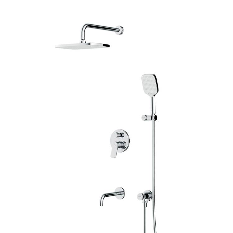 Душевой комплект Am.Pm X-Joy FB85A3RH40 хром, со смесителем