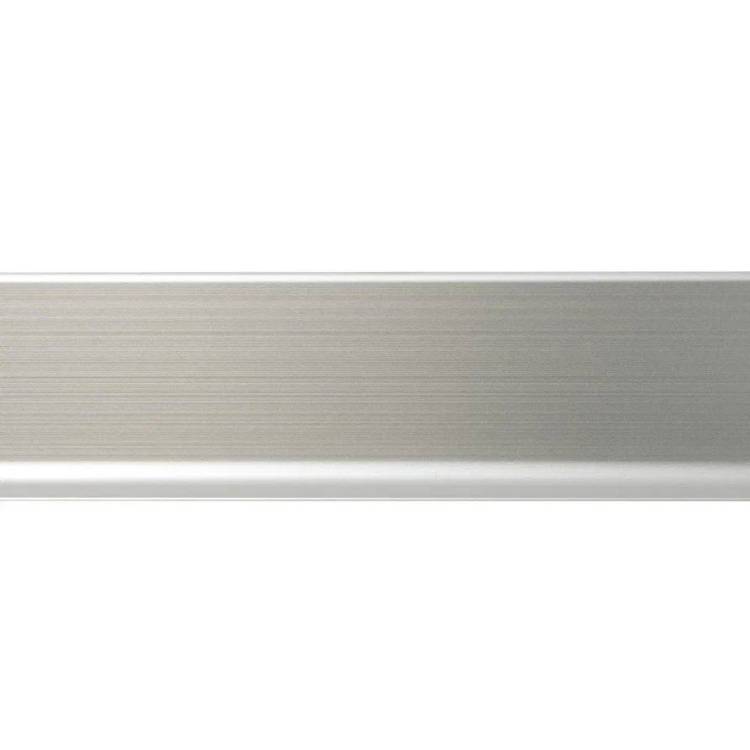 Плинтус алюминиевый Bonkeel ПЛ80 501л серебро люкс 1800x78.5x11.2