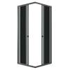 Душевой уголок Niagara Eco NG-1009-14QT профиль черный матовый, стекло тонированное, 90x90x190 фото 2