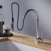Смеситель для кухни Dorff Logic D3007500 вытягивающимся изливом Logic, хром фото 5