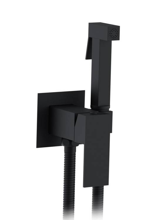 Гигиенический душ AltroBagno БМ (BM) 060122 MB встраиваемый, черный матовый