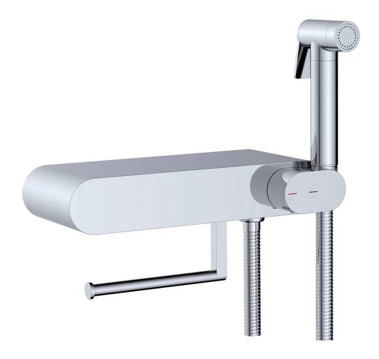Гигиенический душ RGW Shower Panels SP-222 581408222-01 хром, со смесителем