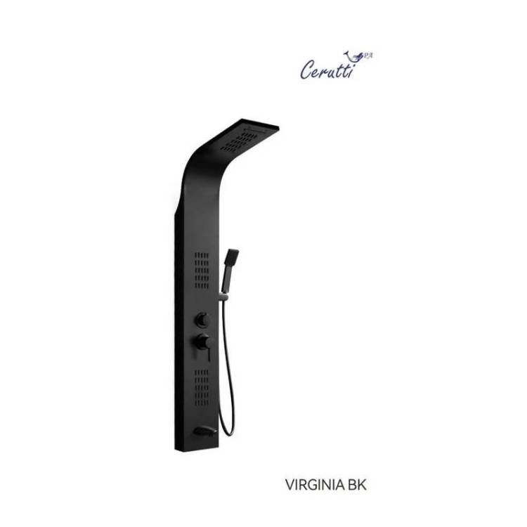 Душевая панель Cerutti Spa Virginia BK CT9989 черный