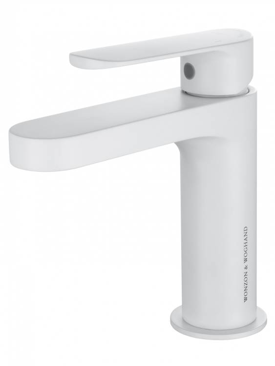 Смеситель для раковины Wonzon & Woghand WW-H1032-MW белый матовый