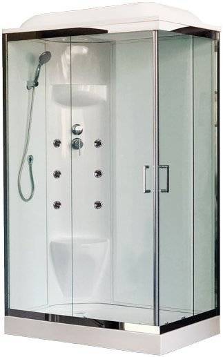 Душевая кабина Royal Bath RB 8120HP7-WT-CH L, с низким поддоном, с сиденьем