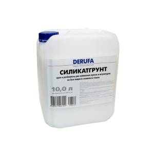 Разбавитель для силикатных красок и штукатурок Derufa Силикатгрунт 10 л