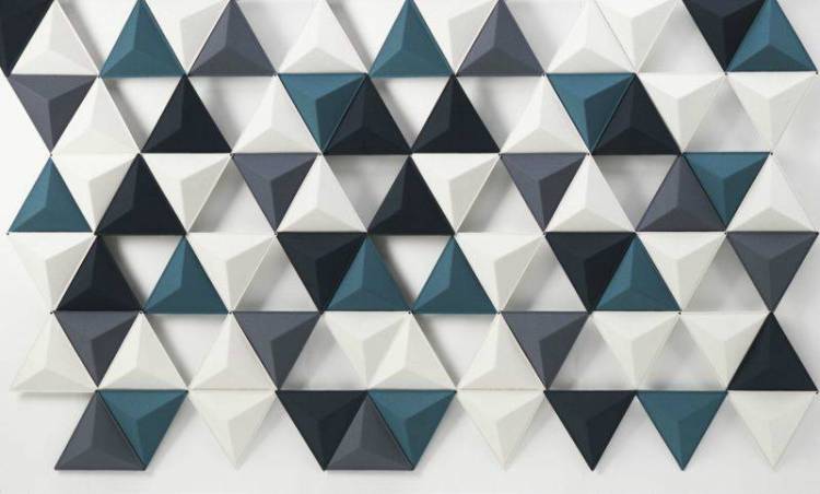 3D Фотообои Artegrafico «Треугольная плитка» POL-040 канвас