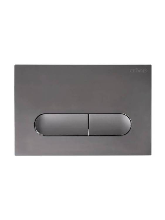 Кнопка смыва Cezares Liner LINER-BTN-GM оружейная сталь