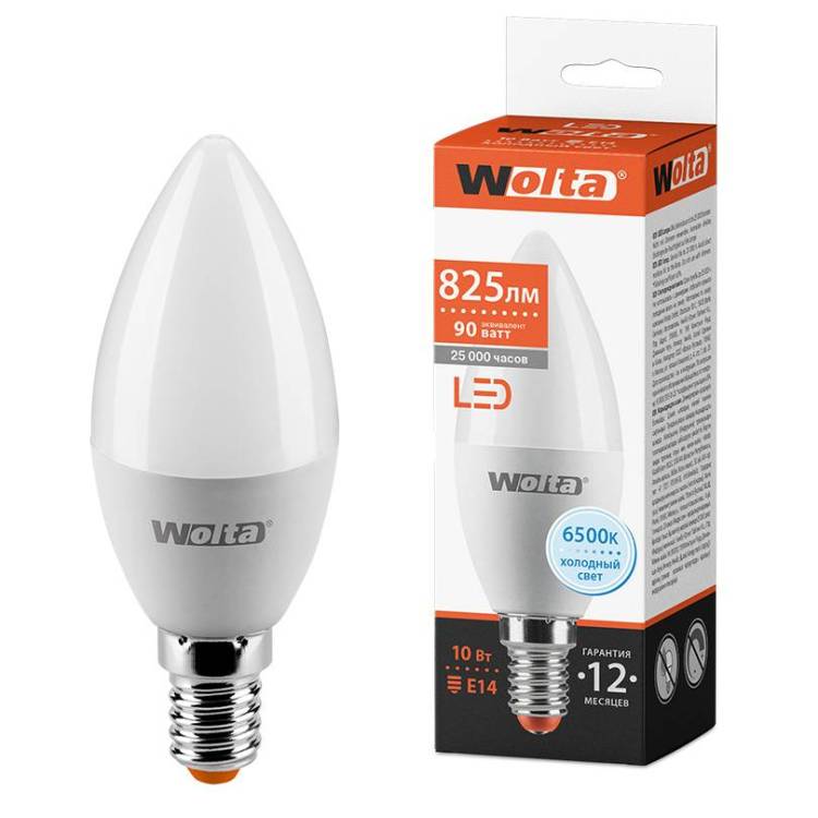 Светодиодная лампа Wolta 25WC10E14