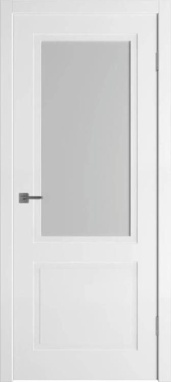 Межкомнатная дверь Владимирская Фабрика Дверей Flat 2 Polar стекло White Cloud 800x2000