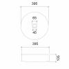 Раковина накладная Abber Glas AK2301 стеклянная прозрачная фото 3