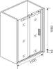 Душевая дверь в нишу Good Door Galaxy WTW-110-C-B профиль черный фото 5