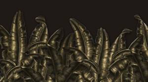 3D Фотообои Artegrafico «Золотая лиственная изгородь» TP-040 канвас