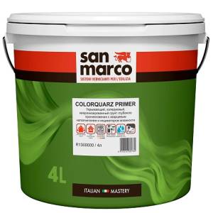Грунт с кварцем для влажных помещений San Marco ColorQuarz 4 л