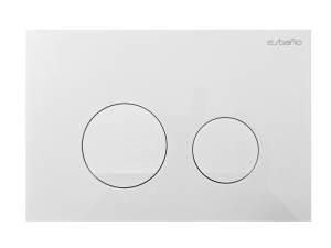 Кнопка смыва Esbano SLIM-37GW Глянцевый белый