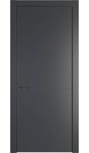 Межкомнатная дверь Profil Doors 16 PA полотно Графит, профиль серая ночь, алюминиевый молдинг 3мм 700x2000