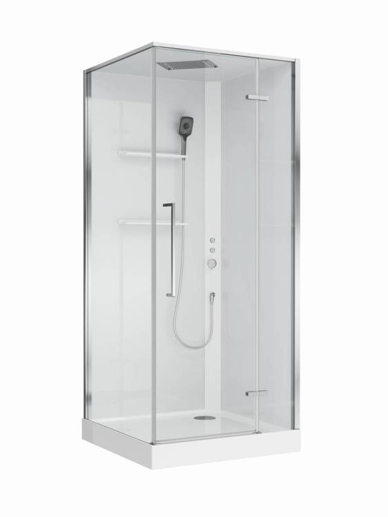 Душевая кабина BelBagno UNO-CAB-A-1-90-C-Cr-Bi-TOP-R правая, 90x90x213