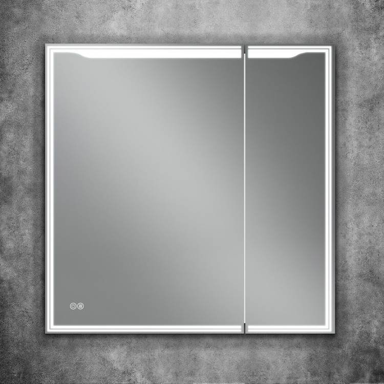 Зеркало-шкаф Art&Max Merano L AM-Mer-800-800-2D-L-DS-F 80x80