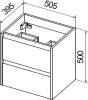 Тумба с раковиной BelBagno Kraft 39 50 rovere tabacco фото 5