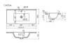 Раковина Ceramica Nova Compact CN7026 81x39.5 см фото 5
