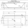 Акриловая ванна Corpa Nera Bellini CN05032BLM 180x80  с каркасом фото 5