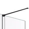 Душевая перегородка Vincea Walk in WSL VSW-1WSL120CLB профиль черный, стекло прозрачное, 120x200 фото 3