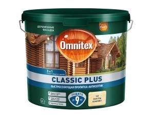 Пропитка декоративная для защиты древесины Omnitex Classic Plus база CLR 2.5 л