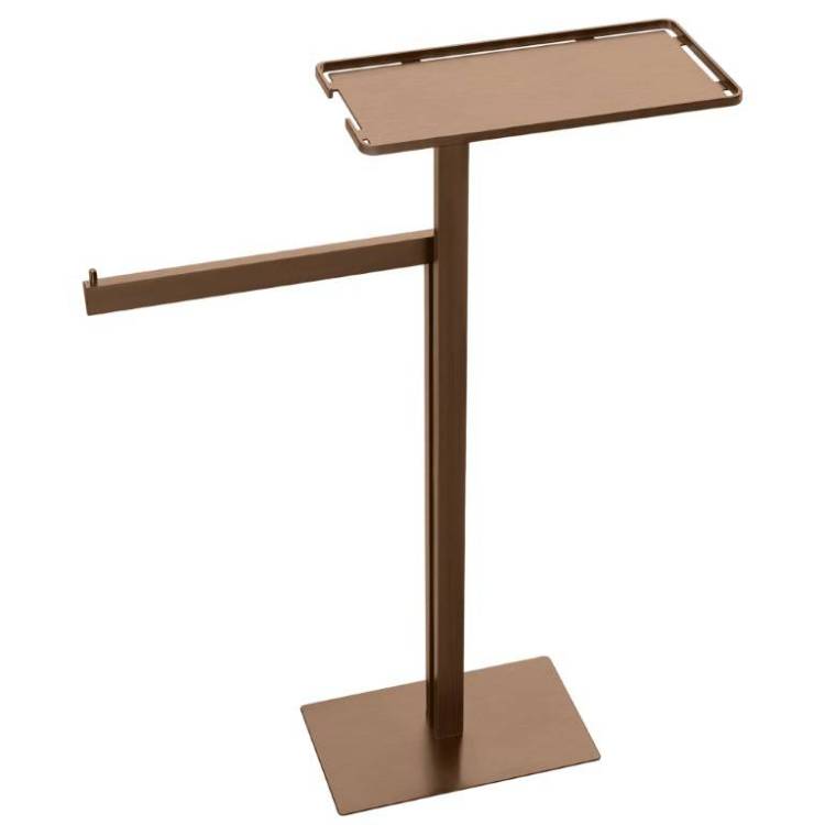 Стойка Boheme 10952-BRB с полкой и полотенцедержателем, Brushed Bronze