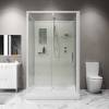 Душевая кабина Niagara Standart ST100/80/15Q/BK профиль белый, стекло прозрачное, 100x80x200 фото 5
