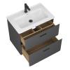 Тумба с раковиной Veneciana Tuscany 70 57046 графит матовый фото 2