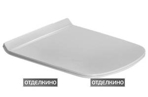 Крышка-сиденье Duravit DuraStyle 0060590000 с микролифтом, петли хром