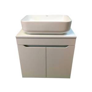 Тумба с раковиной Sintesi STL.W7019_SIN-LVB-APP-409WM подвесная, белый матовый