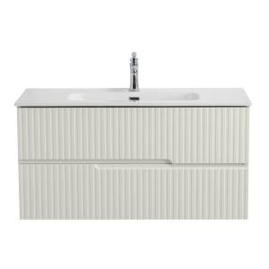Тумба под раковину Cezares DUET-N-1000-2C-SO-AS-P Альпака брашированная, 100x45.7x50