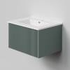 Тумба с раковиной La Fenice Terra Grigio NFNC-01-TER-G-60-3-60 серо-зеленая матовая, 60 см