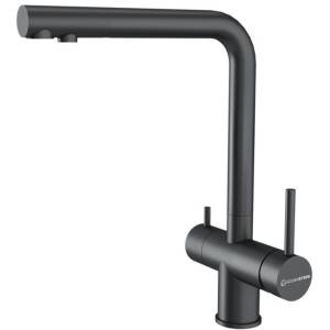 Смеситель для кухни Kuchenstern Fokus-FS 401GM40 вороненая сталь
