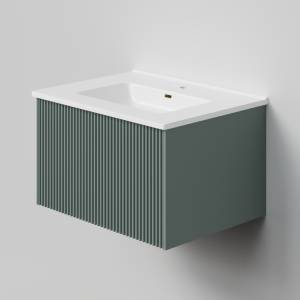 Тумба с раковиной La Fenice Terra Grigio NFNC-01-TER-G-60-3-60 серо-зеленая матовая, 60 см