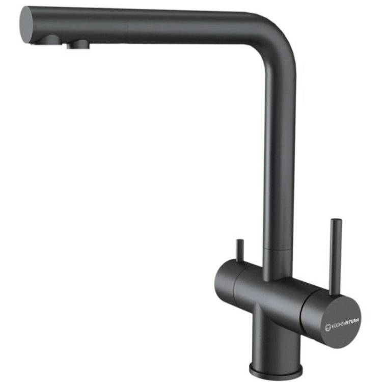 Смеситель для кухни Kuchenstern Fokus-FS 401GM40 вороненая сталь