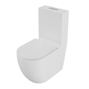 Унитаз-компакт Grossman Торнадо GR-4494SQ безободковый, сиденье микролифт, белый