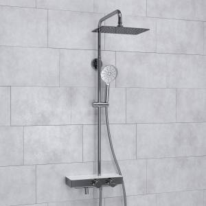 Душевой комплект Wasserkraft A113.069.127.CH Thermo с термостатическим смесителем, хром