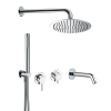 Душевой комплект AQUAme AQM8408CR хром